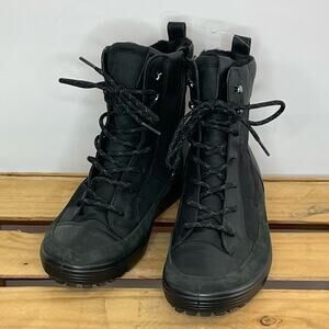 ECCO Babett Gore-Tex Black Nubuck boots size 8